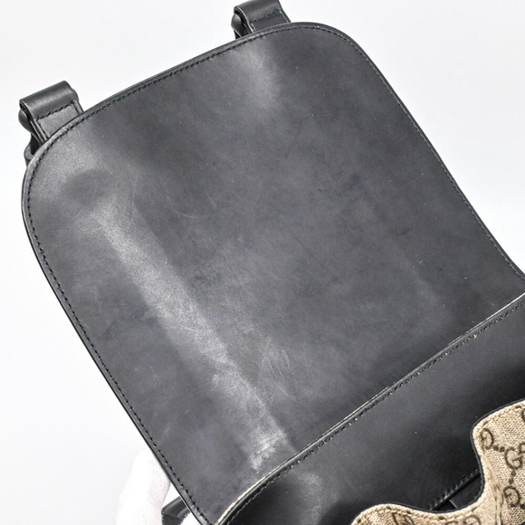 GUCCI Black Leather Backpack - Picture 11 of 16